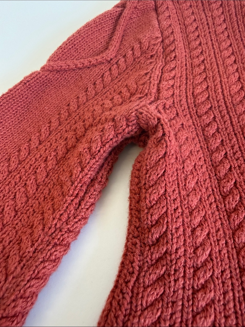 Cupcakes and Cashmere Toddler's Daisy Coral Cable Knit Sweater Dress - Picture 13 of 14
